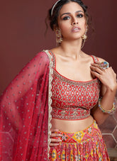 Wonderful Lehenga Choli in Red